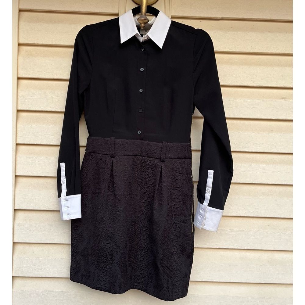 Altuzarra for Target Black and White Long Sleeve Dress